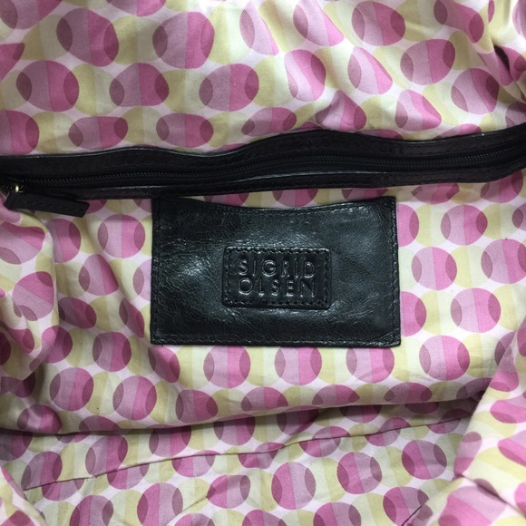 Sigrid Olsen Black Leather Shoulder Bag - Picture 6 of 15